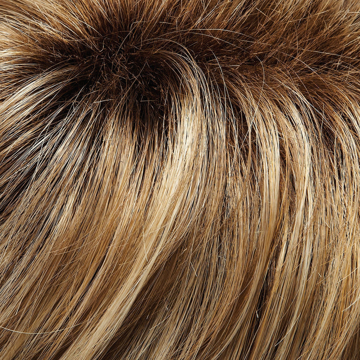 12FS8 Shaded Praline | Light Gold Brown, Light Natural Gold Blonde &amp; Pale Natural Gold-Blonde Blend, Shaded with Medium Brown