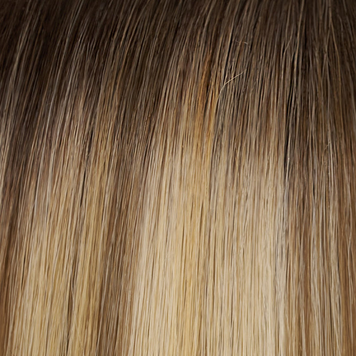 12FS8 Shaded Praline | Light Gold Blonde & Pale Natural Blonde Blend, Shaded with Dark Brown