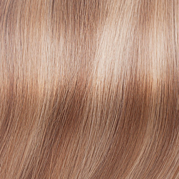 SS14/26/R10 Autumn Maple | Light Red Brown Gold Blonde Highlights Rooted Medium Brown