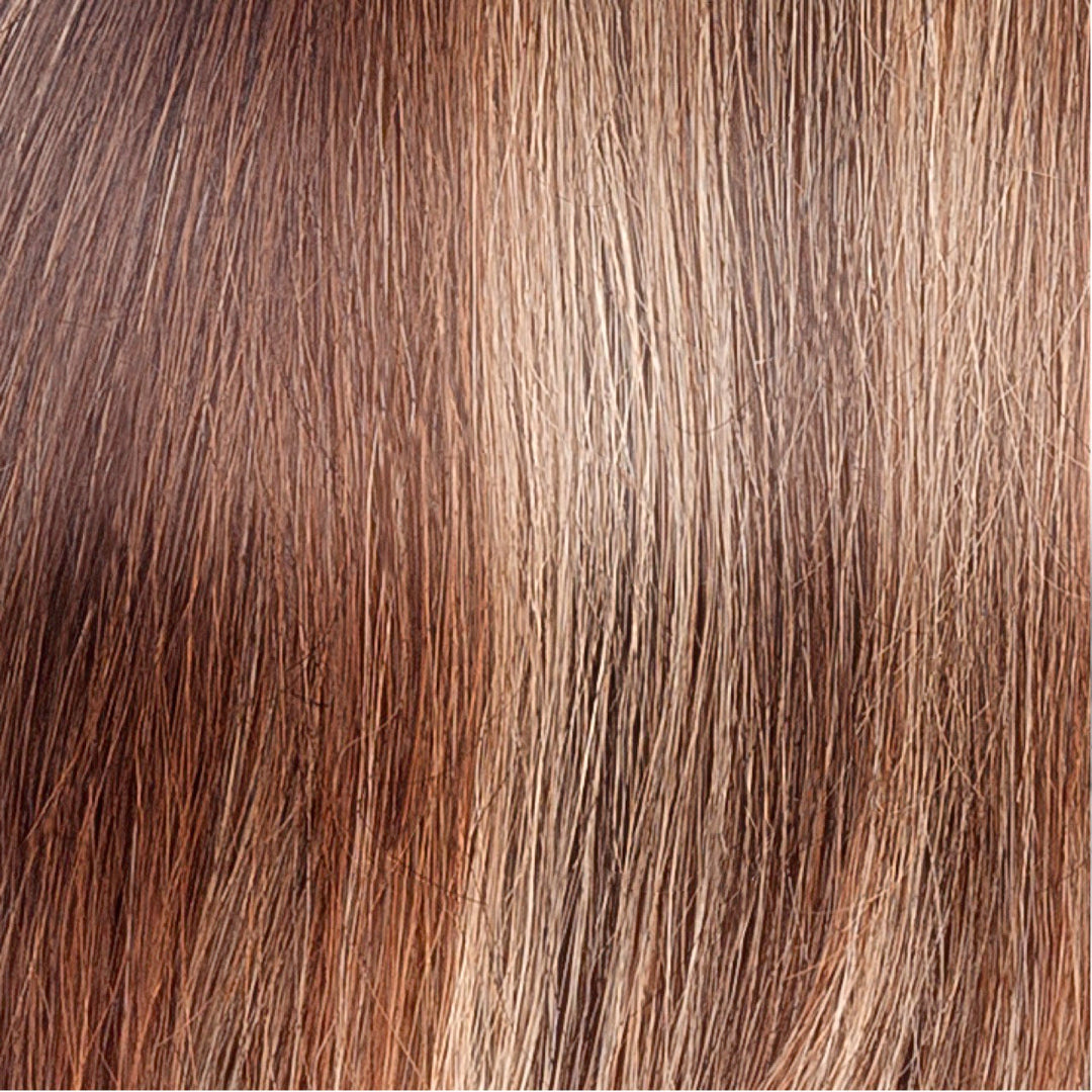 SS17/23/R8 Spiced Cider | Pale Auburn Beige Blonde Blend Rooted Medium Brown