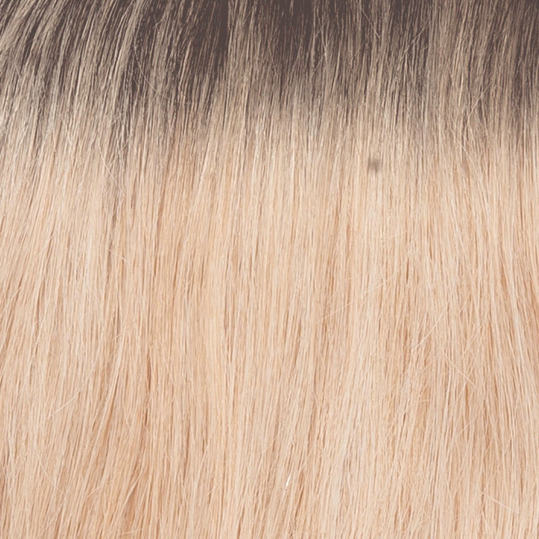 SS24/102/R12 Desert Sunrise | Golden Blonde Highlighted Platinum Rooted Light Golden Brown