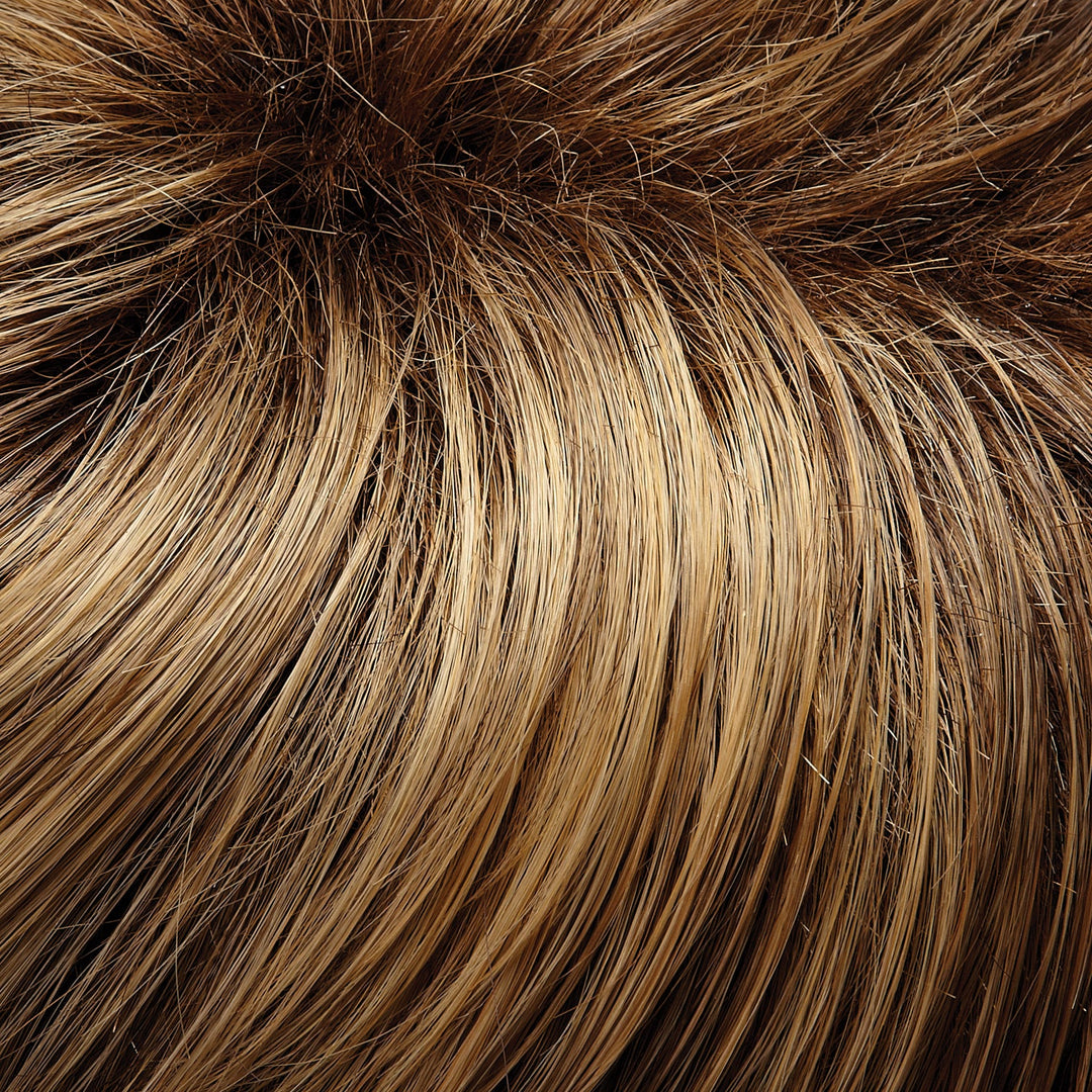 24BT18S8 Shaded Mocha | Medium Natural Ash Blonde &amp; Light Natural Gold Blonde Blend, Shaded with Medium Brown
