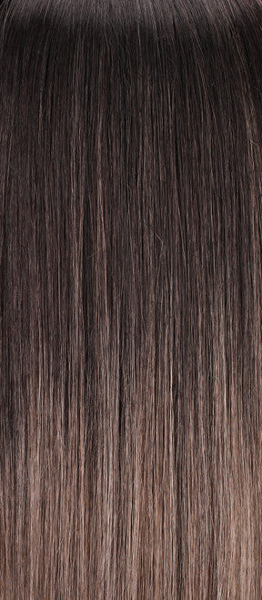 S2-103/18RO Midnight | Black/Brown Blend roots to midlength, Platinum Blonde& Dark Natural Ash Blonde blend midlength to ends
