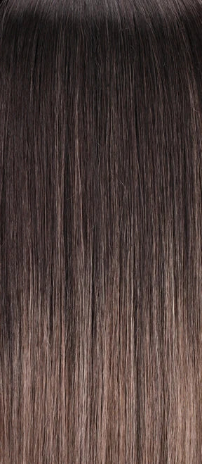 S2-103/18RO Midnight | Black/Brown Blend roots to midlength, Platinum Blonde&amp; Dark Natural Ash Blonde blend midlength to ends