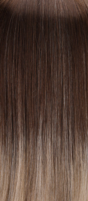S8-18/26RO Fawn | Medium Brown roots to midlength, Dark Natural Ash Blonde & Medium Red-Gold Blonde Blend midlength to ends