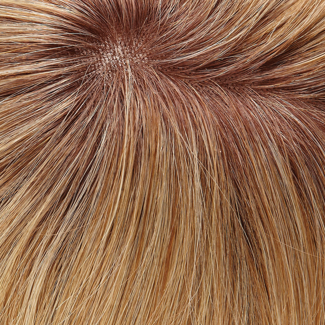 27T613S8 Shaded Sun | Medium Red-Gold Blonde &amp; Pale Natural Gold Blonde Blend, Shaded with Medium Brown