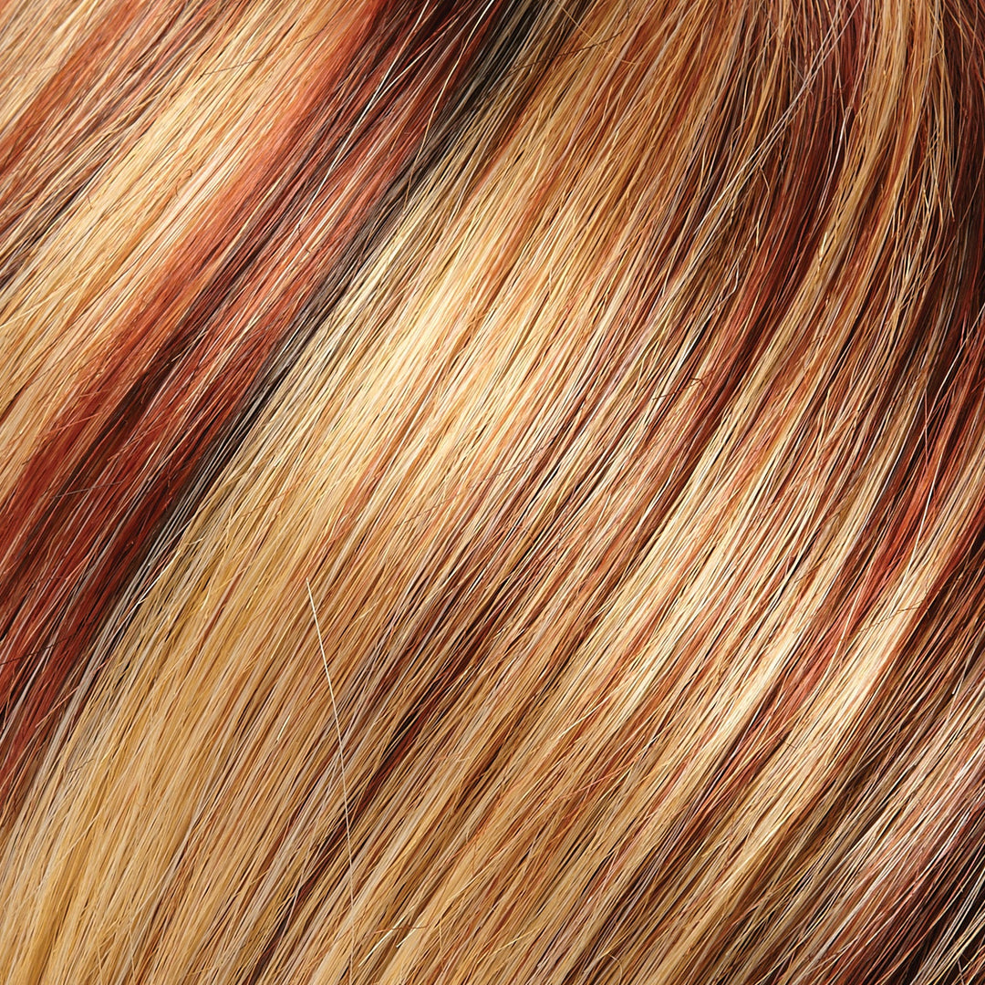 33R27F Frosted Flame | Medium Natural Red with 20% Medium Red-Gold Blonde Highlights