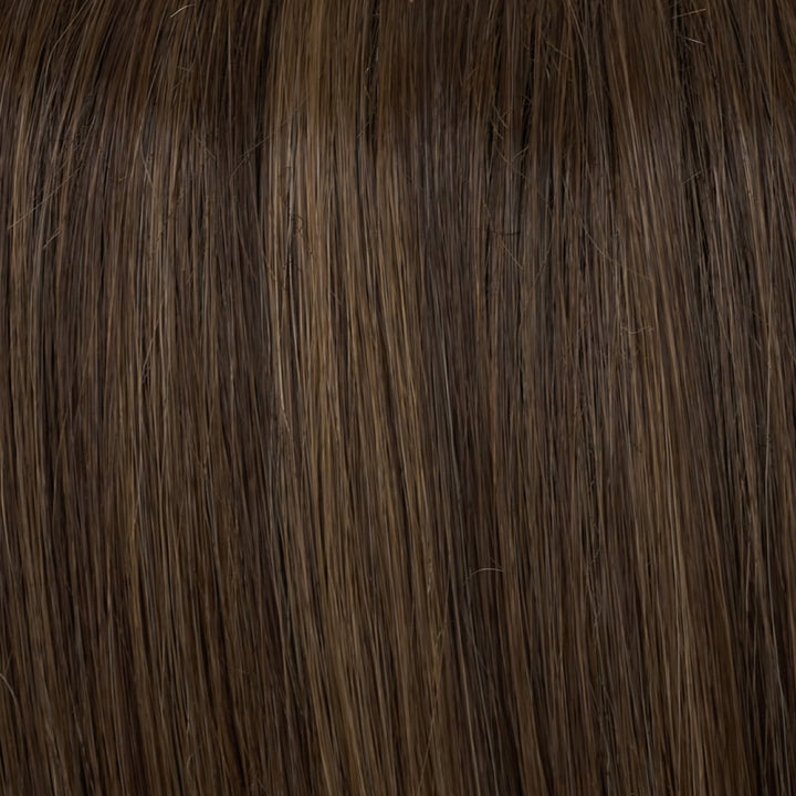 8RH14 Mousse Cake | Medium Brown with 33% Light Natural Ash Blonde Highlights