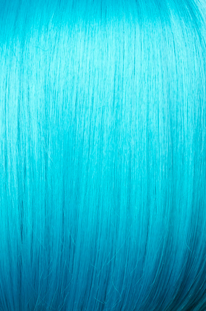 Aqua Paradise | This one tone wonder is just amazing! Aqua Paradise looks like the tropical water of the Seychelles. This beautiful head turning color is the finest aqua marine on the market.