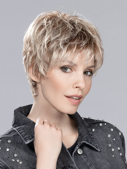 Champagne Rooted 24.23.14 | Lightest Ash Blonde and Lightest Pale Blonde with Medium Ash Blonde Blend and Shaded Roots