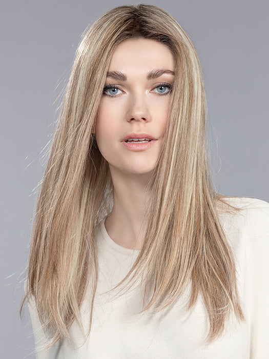 Boheme in Sandy Blonde Rooted 26.22.16 | Light Golden Blonde, Light Neutral Blonde and Medium Blonde Blend with Shaded Roots