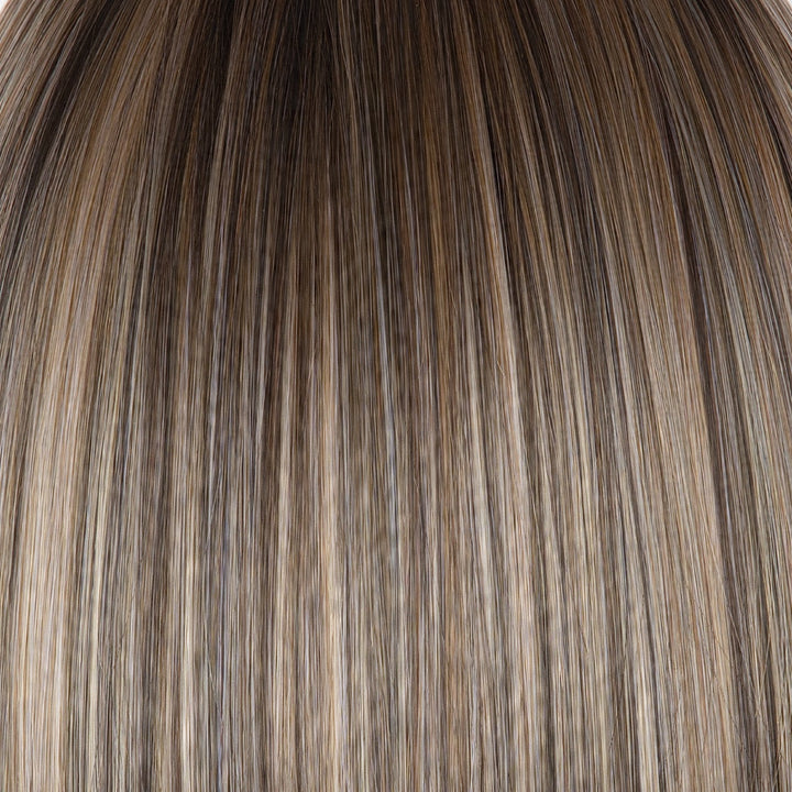 Bronde-R | Perfect mix of dark brown, natural medium blond tones. Adding medium dark brown root completes the color profile.