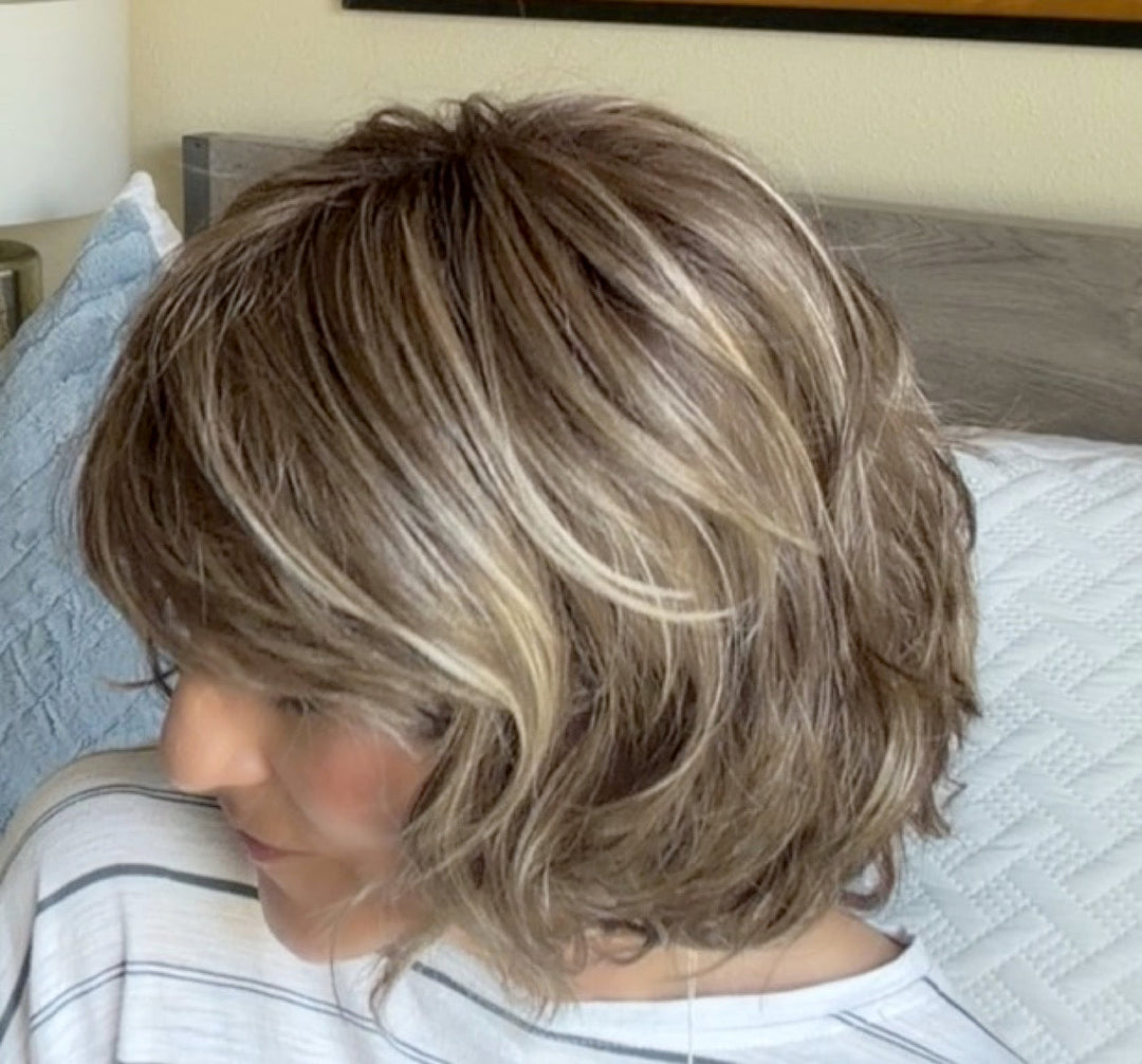 Marlene wearing Flawless Waves in Brondie