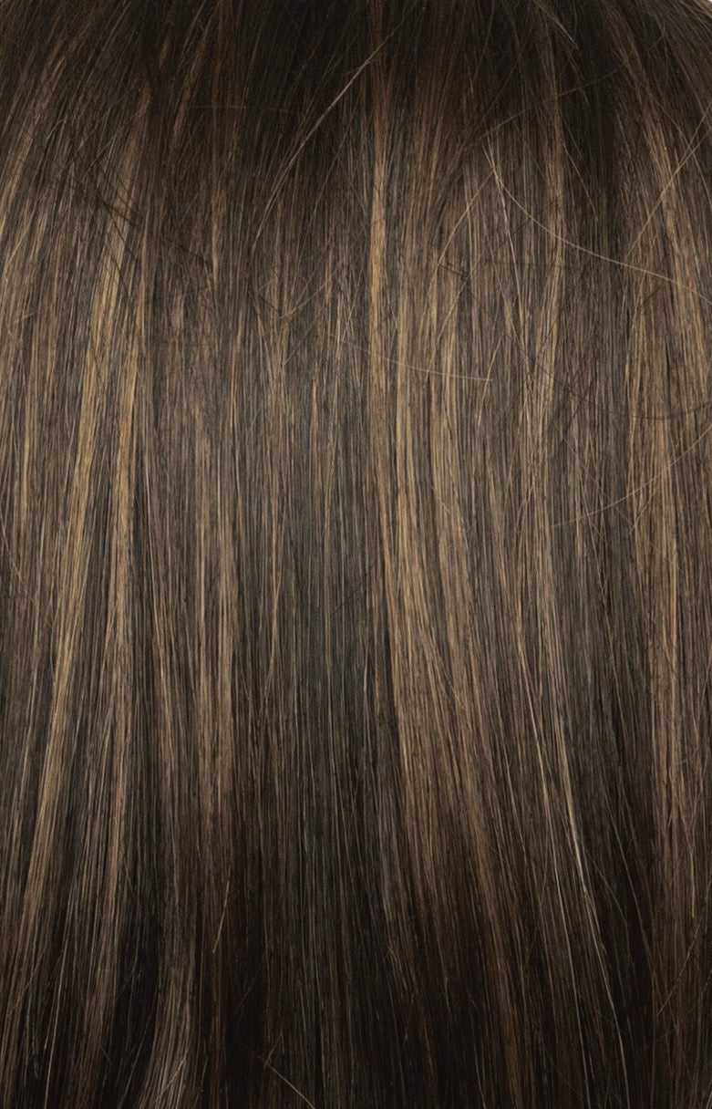 Brown Sable | A natural blend of warm rich dark Brown and med brown + golden brown highlights