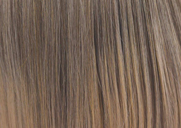 Buttered Toast | A medium blond smoky infusion of colors! Buttered Toast has a graduated blend of sandstone blonds and soft truffle weaves, with dark beige blond slices and buttery blended undertones.