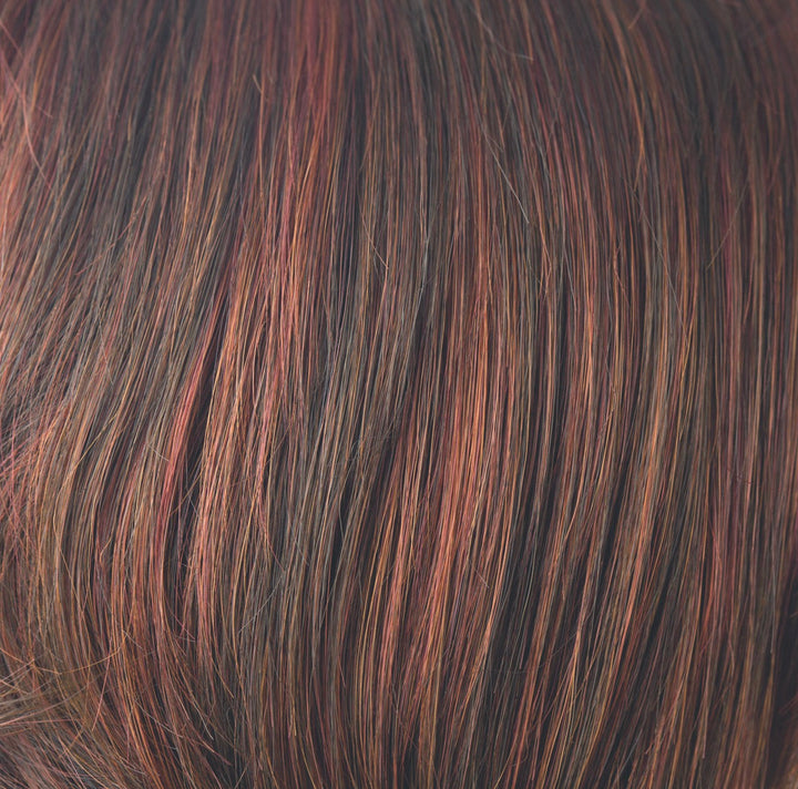 Cayenne Spice | Light Red + Med Brown base with Dark Brown lowlights | Base: 8 and 130 LL: 4