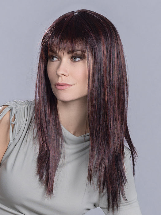 Cher in Aubergine Mix 131.133.132 | Deep Wine Red and Red Violet with Granat Red Blend