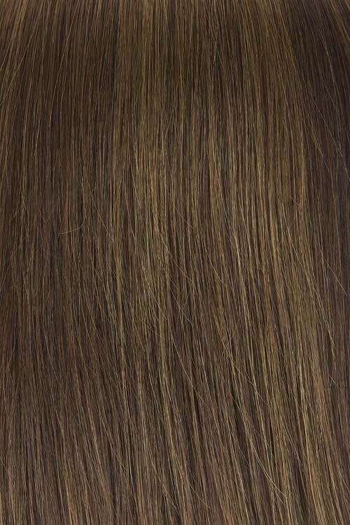 Medium brown with golden brown highlights | Similar to 8H