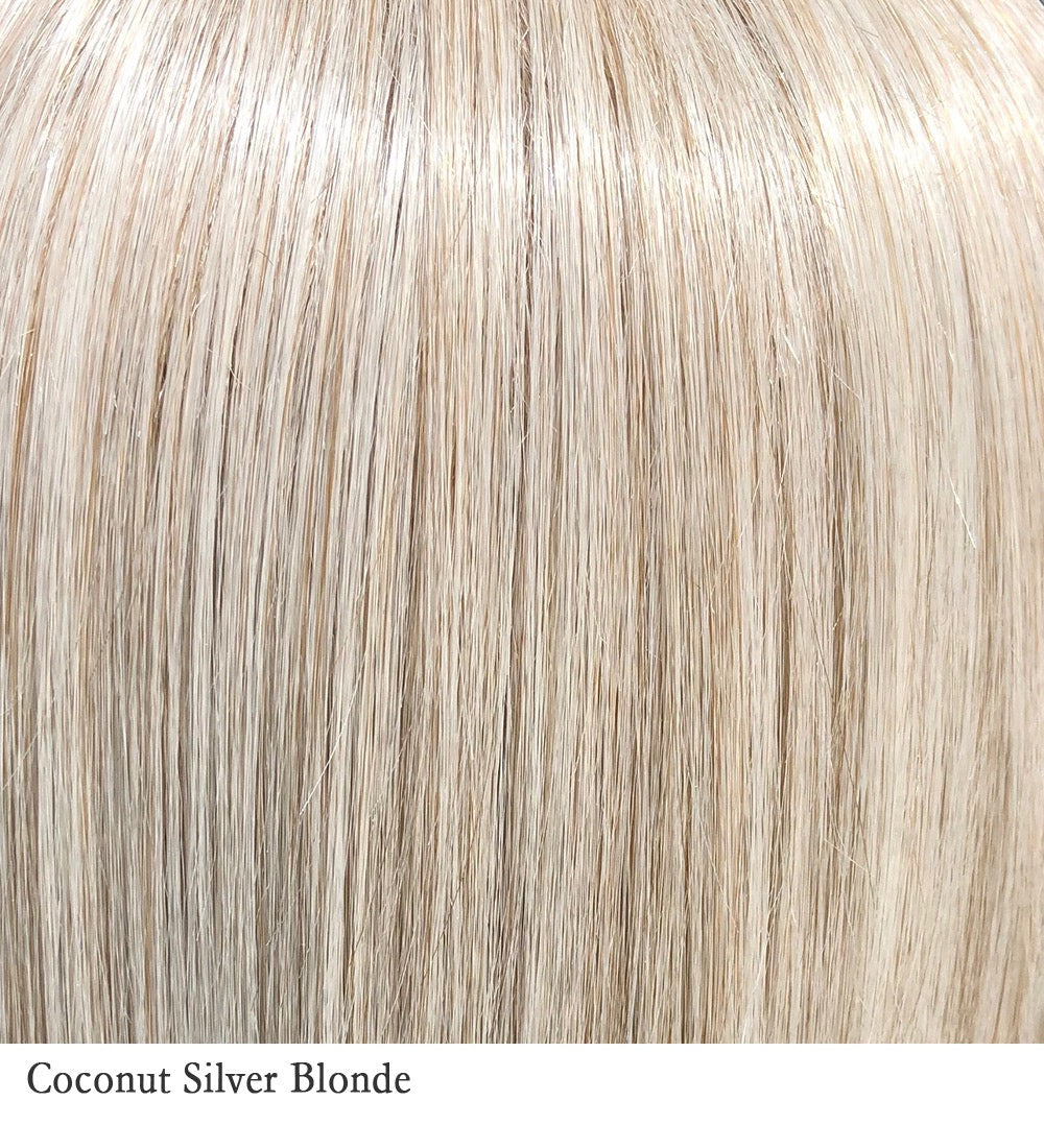 Coconut Silver Blonde 17/101-B | A mixture blend of silver, pure, cool, ash and coconut blonde with a platinum blonde highlights