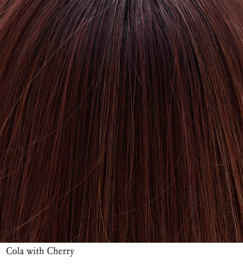 Cola with Cherry 4R/6/350 | Cappuccino dark brown root with a blend of dark chocolate brown, mahogany and chocolate cherry.