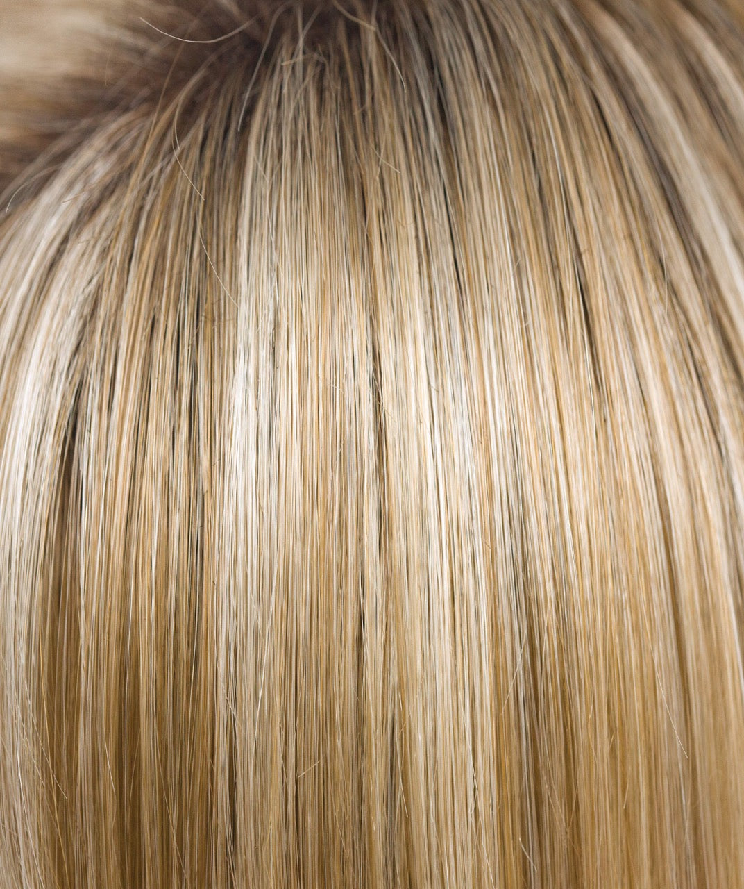 Creamy Toffee-R | Rooted Dark with Light Platinum Blonde and Light Honey Blonde 50/50 blend | Root: 10 Ends: 22 and 27C