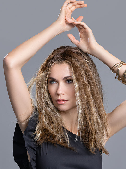 Tobacco Rooted 12.26.27 | Lightest Brown, Light Golden Blonde, and Dark Strawberry Blonde blend with Dark Shaded Roots