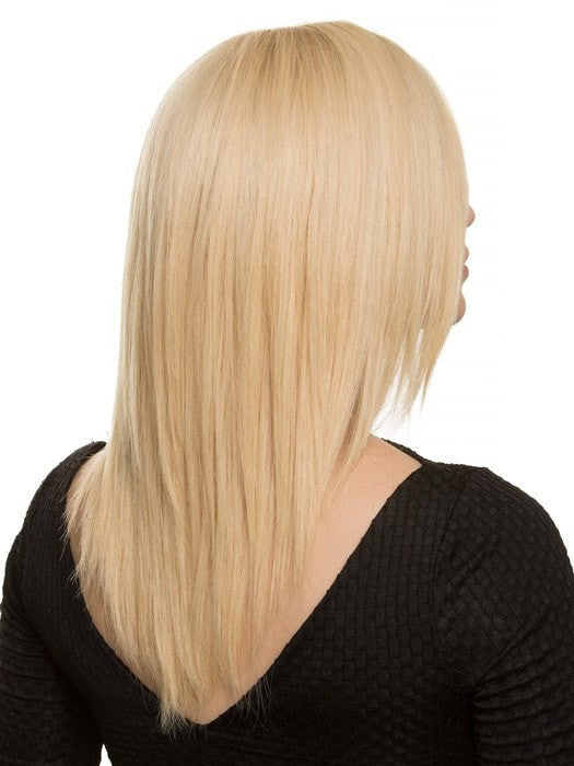 Zora in Champagne Rooted 26.22 | Light Beige Blonde, Medium Honey Blonde, and Platinum Blonde Blend with Dark Roots