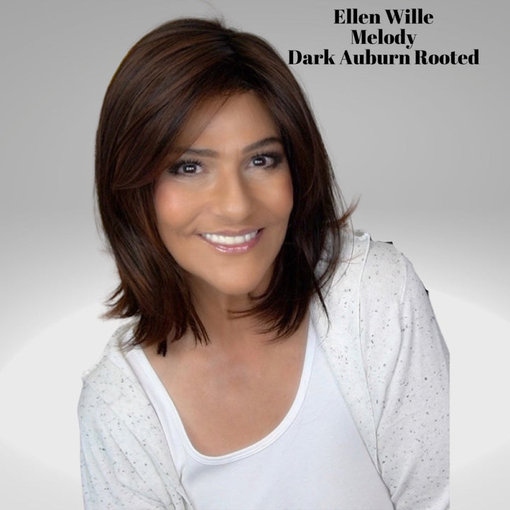 Dark Auburn Rooted 33.130.2 | Dark Auburn and Deep Copper Brown with Black/Dark Brown Blend and Shaded Roots