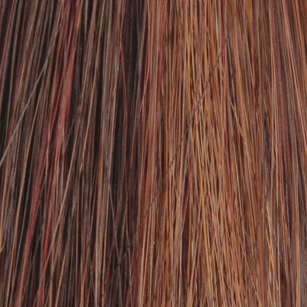 English Tea HL | Dark Brown with Bright Red and Strawberry Highlights