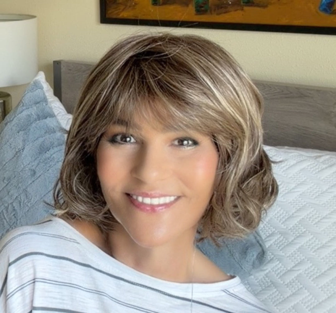 Marlene wearing Flawless Waves in Brondie