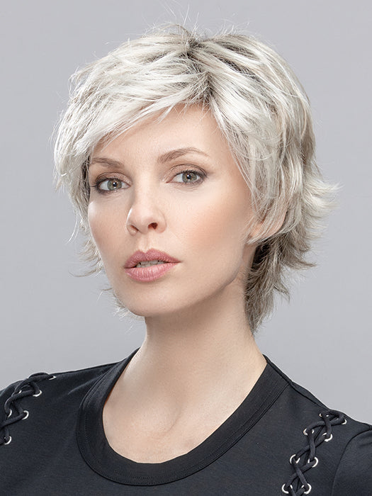 Flip Mono in Snow Mix 60.56.58 | Pearl White, Lightest Blonde, and Black/Dark Brown with Grey Blend