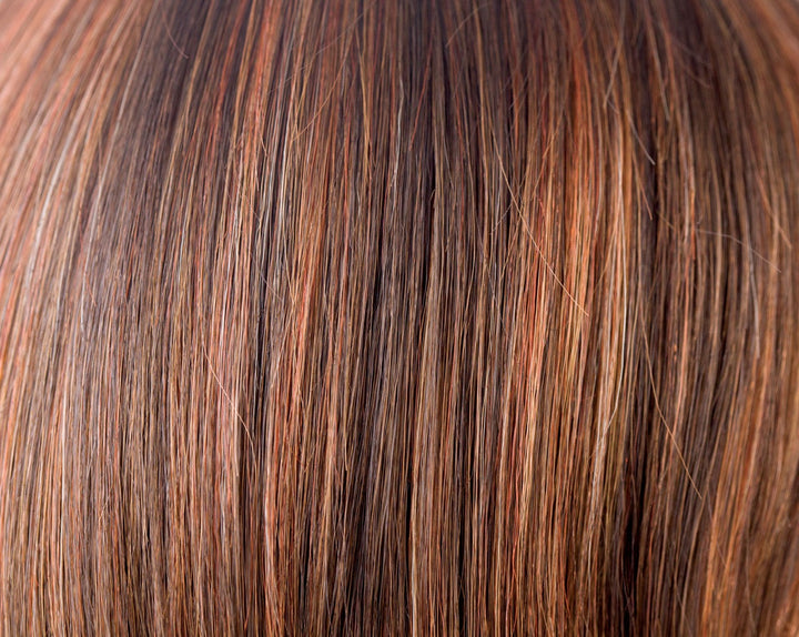 Ginger-H | Medium Brown and Light Auburn highlight | 8 and 28