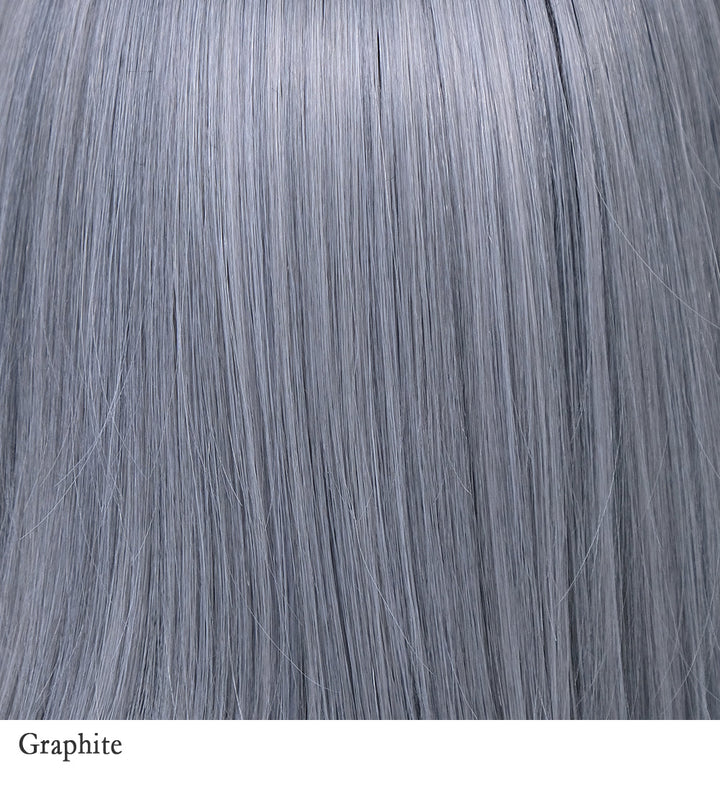 Graphite 60/F17 GRAY | A Charcoal base color with cool undertone, with a touch of slate and quartz to create beautiful shine under light. Graphite has a special root color. Instead of a traditional dark brown root color, we’ve experimented with a mixture of medium and darker charcoal root color to make it even more special!