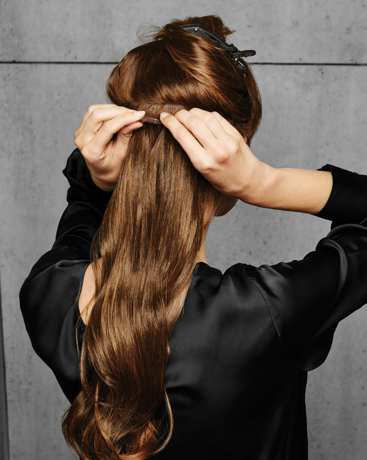 18″ 3-Piece Wavy Extension Kit Step 2