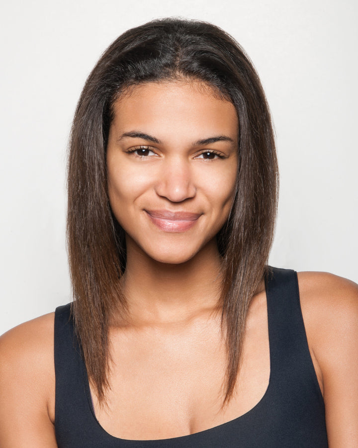 Before 18″ Human Hair Highlight Extension