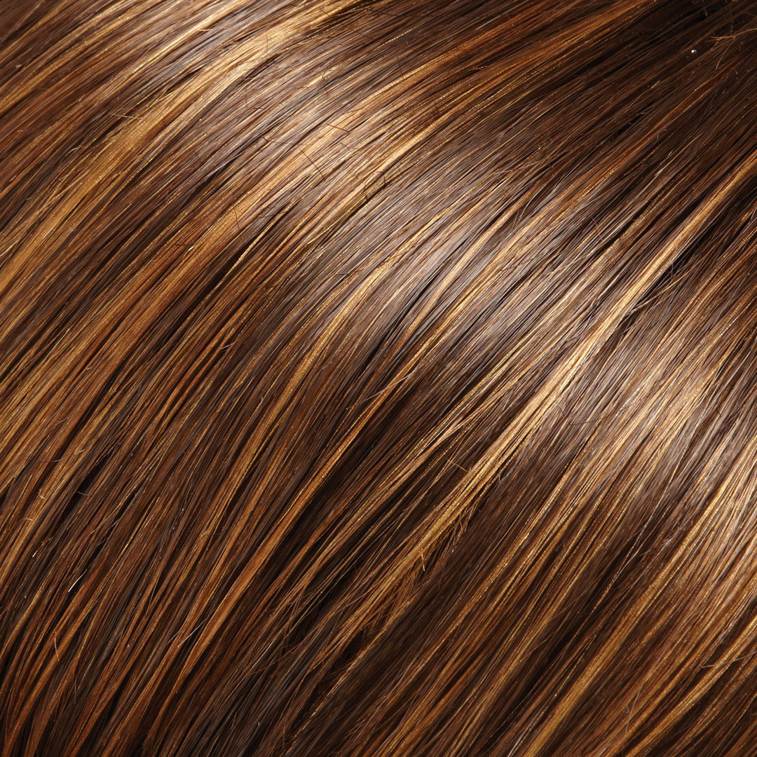 6F27 Caramel Ribbon | Natural Gold Brown with Medium Red-Gold Blonde Highlights & Tips
