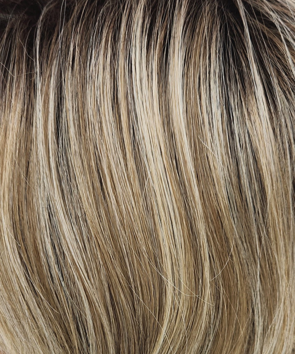 RH1488RT8 | Dark Blonde with Lightest Blonde Highlights & Golden Brown Roots
