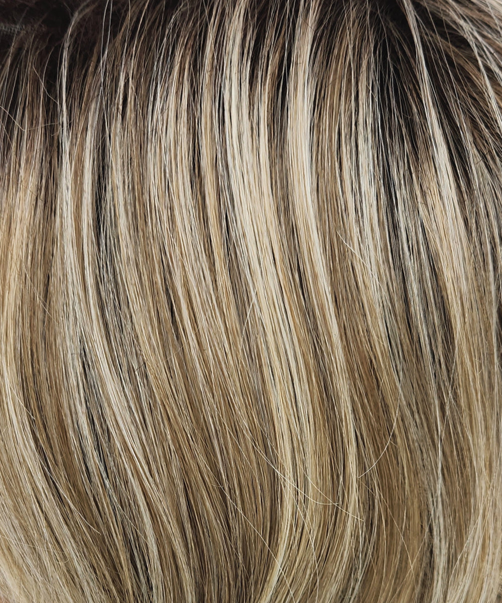 RH1488RT8 - Dark Blonde with Lightest Blonde Highlights & Golden Brown Roots