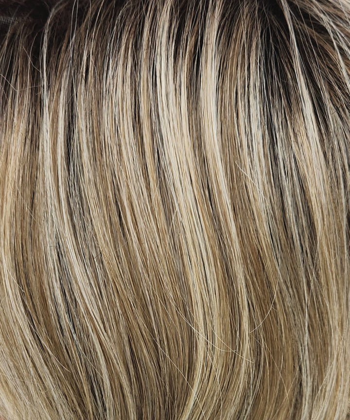 RH1488RT8 - Dark Blonde with Lightest Blonde Highlights & Golden Brown Roots