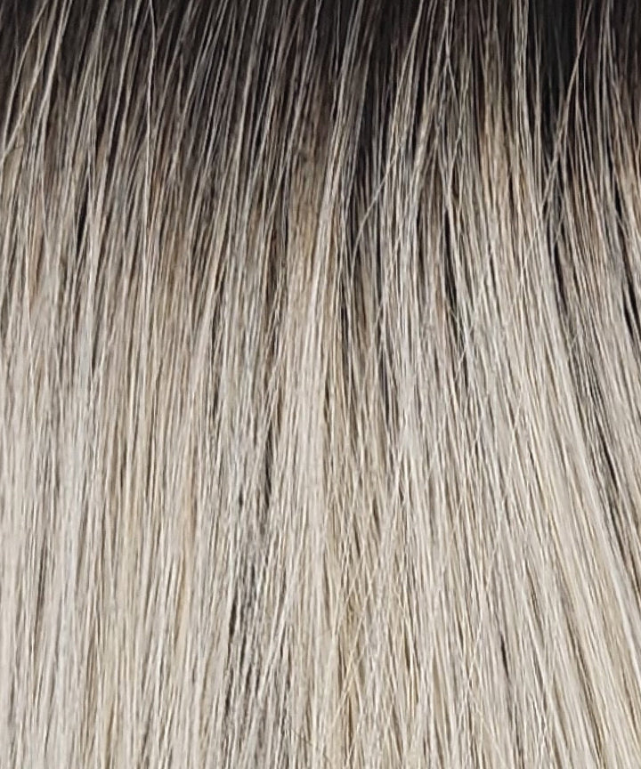 SILVERSUNRT8 | Iced Blonde Dusted with Soft Sand & Golden Brown Roots