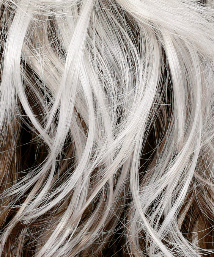 ICYSHADOW | Iced Blonde Dusted with Soft Sand & Golden Brown Roots with Golden Brown Underneath