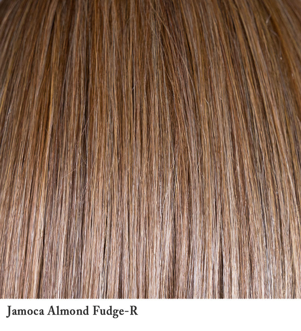 Jamoca almond Fudge-R 4/27/613+6 | Jamoca Almond Fudge-R is a rich, warm hair color that blends deep mocha brown with subtle golden almond undertones and delicate fudge-like highlights. This shade exudes a luxurious and multi-dimensional effect, creating a creamy, coffee-inspired tone with a touch of warmth and depth. It is ideal for those who want a sophisticated brown shade with a hint of caramelized radiance, adding richness and vibrancy to the hair.