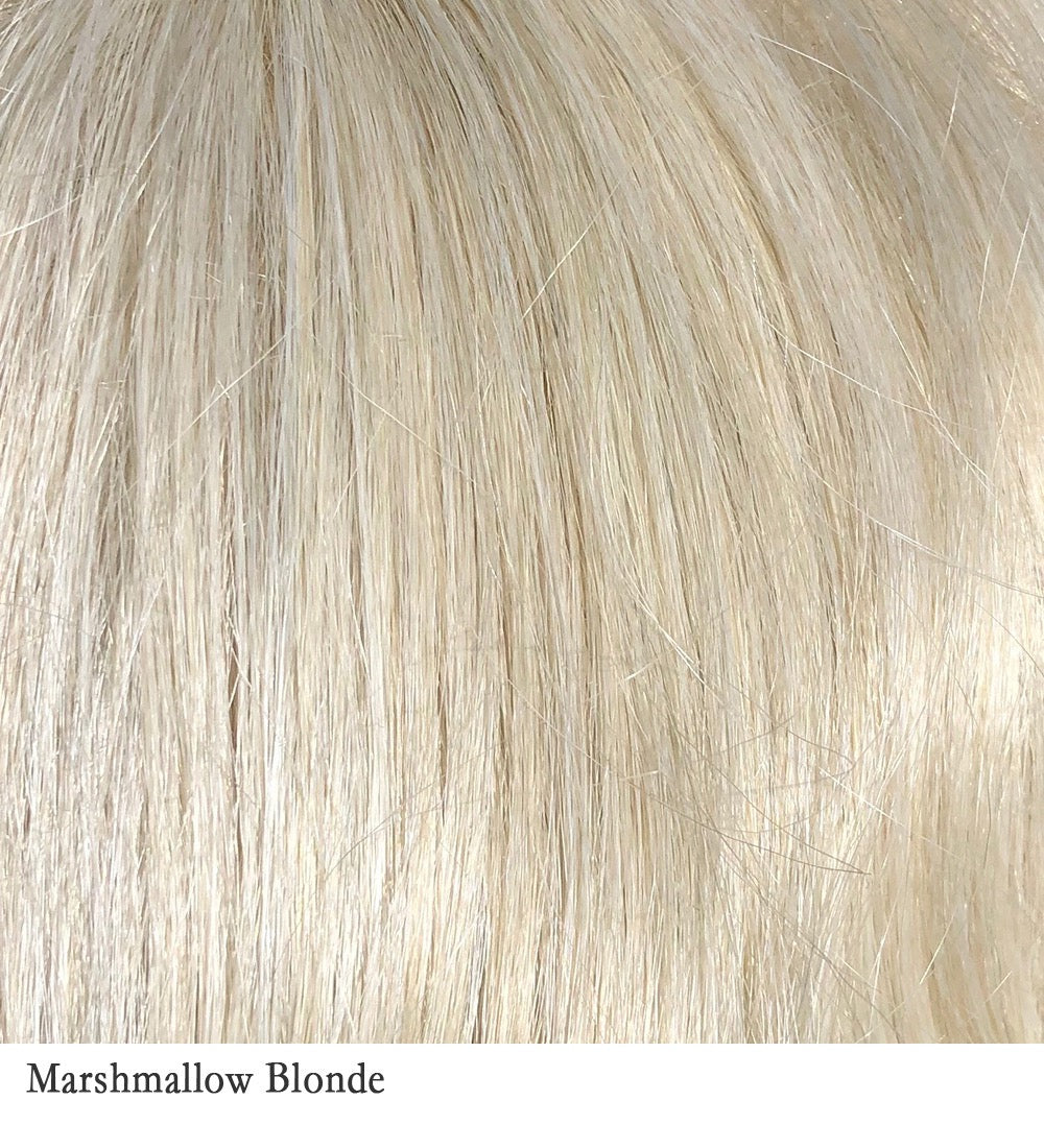 Marshmallow Blonde 101/102/103/60A | A mixture blend of platinum, pure, and satin blonde with marshmallow blonde highlights