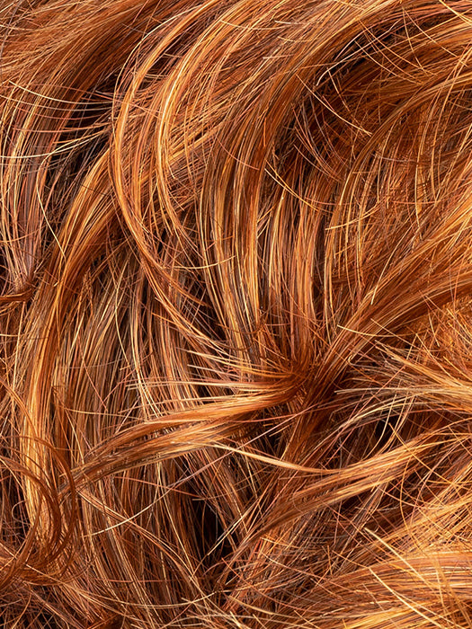 Safran Red Rooted 29.28.33.130 | Copper Red And Light Copper Red With Dark Auburn And Deep Copper Brown Blend With Shaded Roots