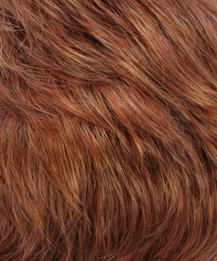 R133/24H - Auburn Bright Red with Pale Golden Blonde Highlights