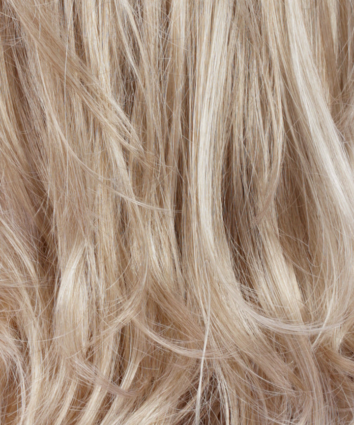 R25LF123 - Dark Golden Blonde Lightening to Platinum Mix in Front