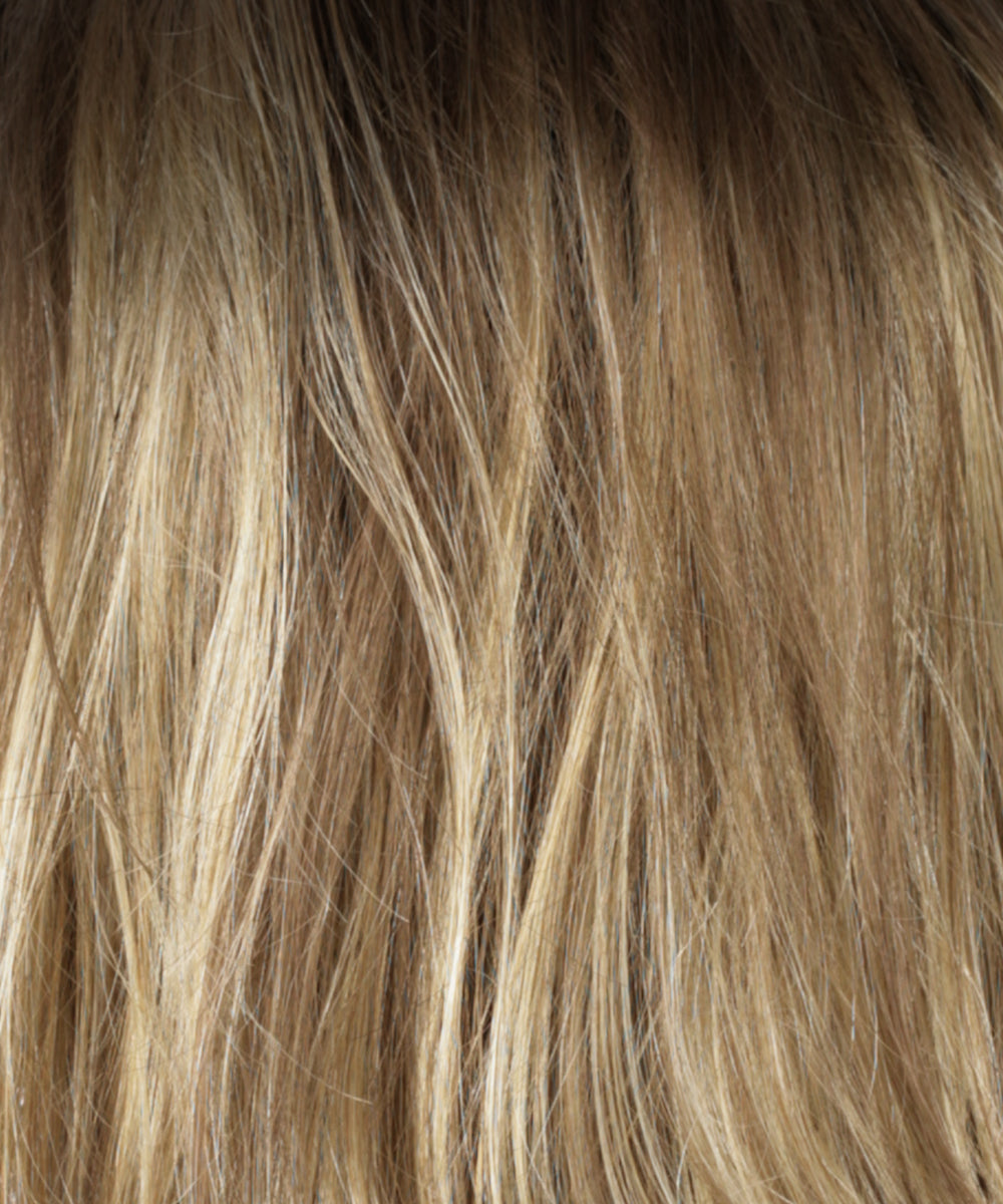 R12/26RT4 | Light Brown with Chunky Golden Blonde Highlights & Dark Brown Roots