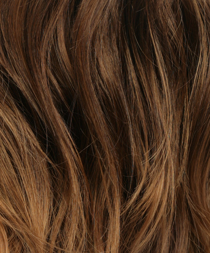 RTH6/28 - Chestnut Brown with Subtle Auburn Highlights & Auburn Tipped Ends