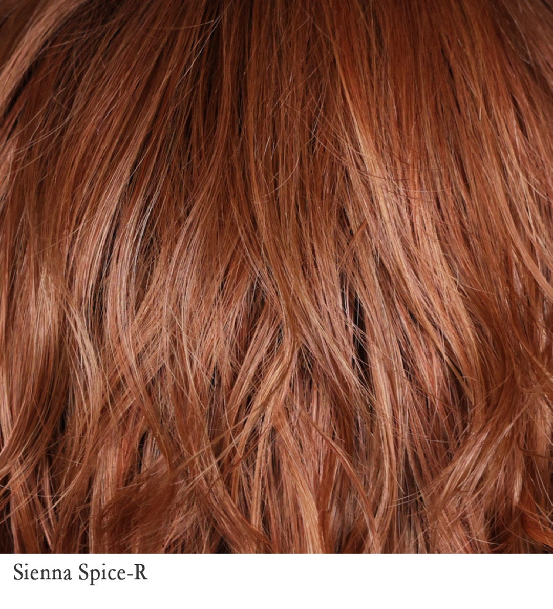 Sienna Spice-R 30/32+Orange+8 | Rooted, true light strawberry blonde/red with low light and highlights for varigated dimension.