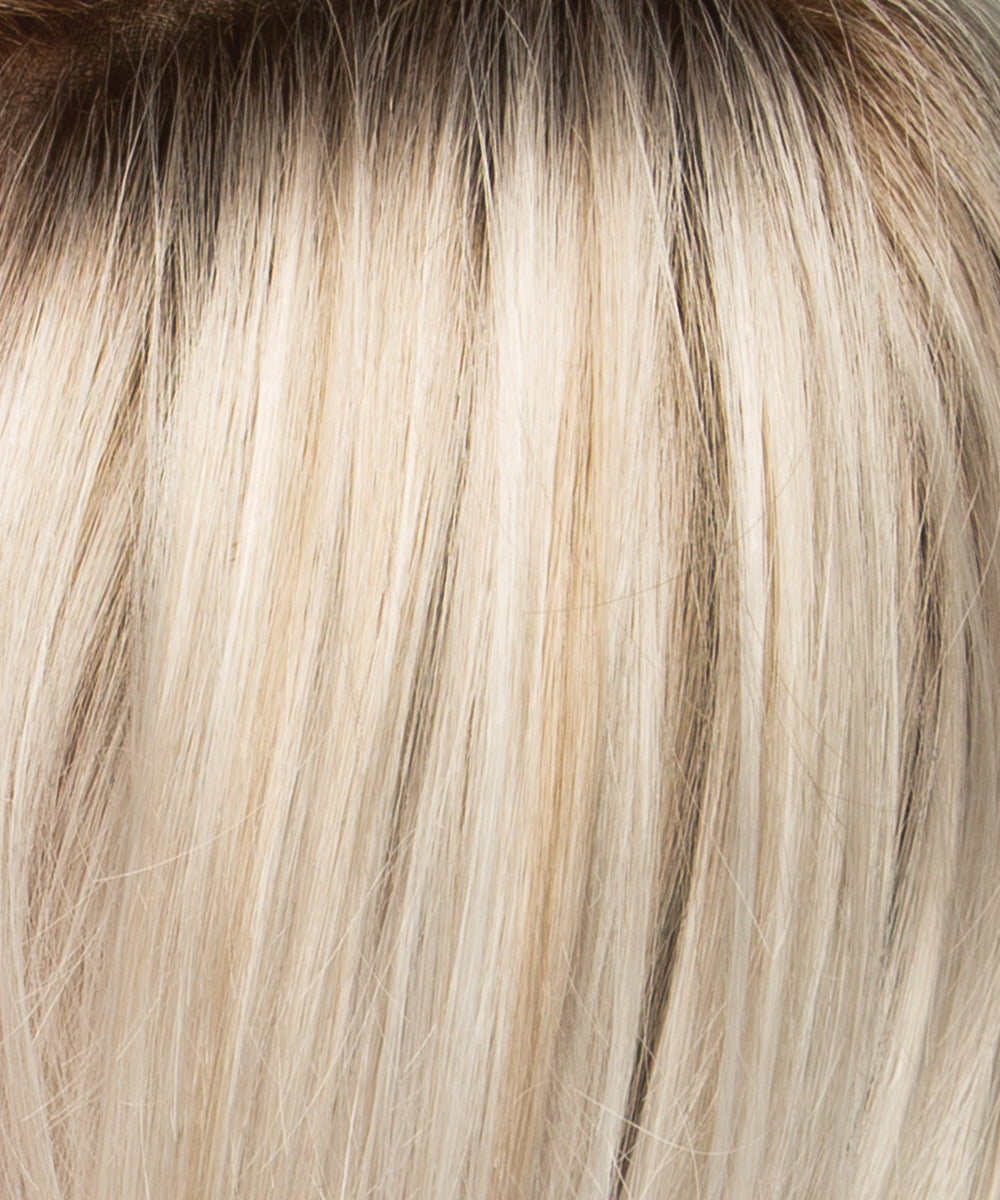 SILVERSUNRT8 - Iced Blonde Dusted with Soft Sand & Golden Brown Roots